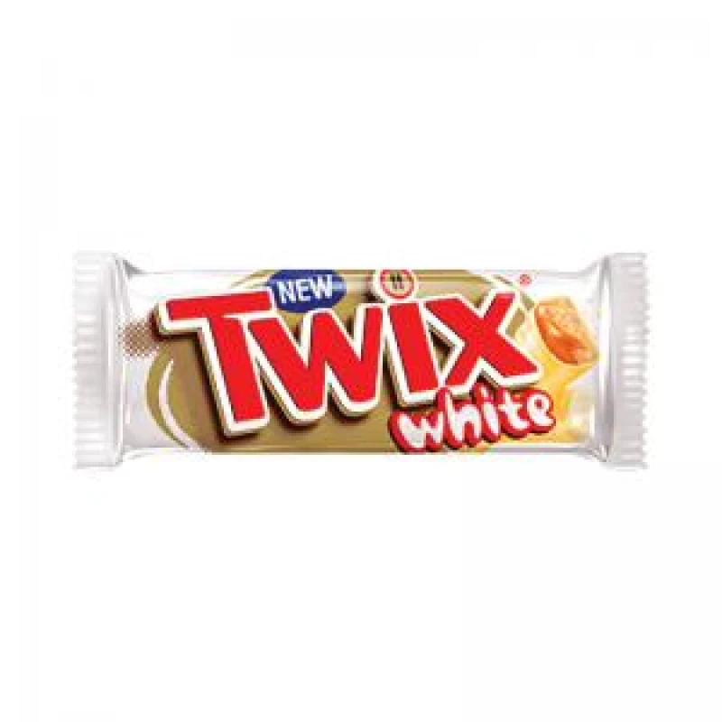 Image of Twix Caramel + White Chocolate Fingers Bar 46g (20 Pack) 124804