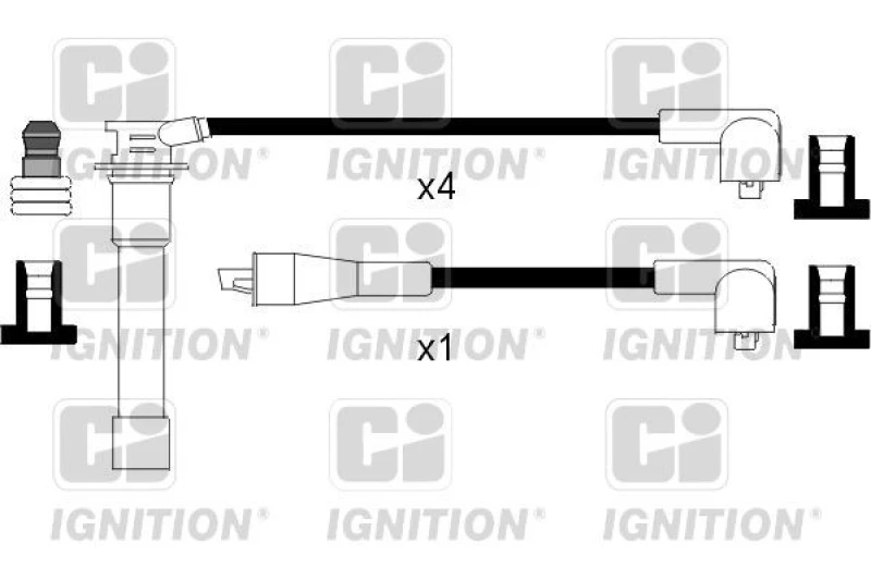 Image of QUINTON HAZELL Ignition lead set QUINTON HAZELL XC821