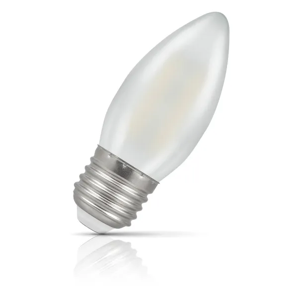 Image of Crompton Lamps LED Candle 2.2W E27 Filament Warm White Pearl (25W Eqv)