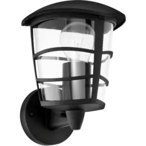 image of ALORIA Upwards Outdoor Wall Light - Black - Eglo