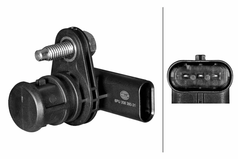 Image of HELLA Camshaft position sensor HELLA 6PU 358 380-311