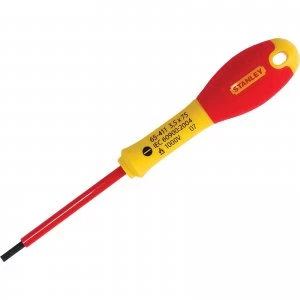 image of Stanley FatMax Insulated Parallel Slotted Screwdriver 3.5mm 75mm