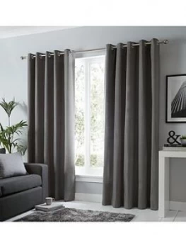 Fusion Sorbonne Lined Eyelet Curtains