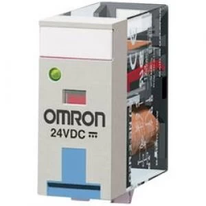 Image of Plug in relay 24 Vdc 5 A 2 change overs Omron G2R