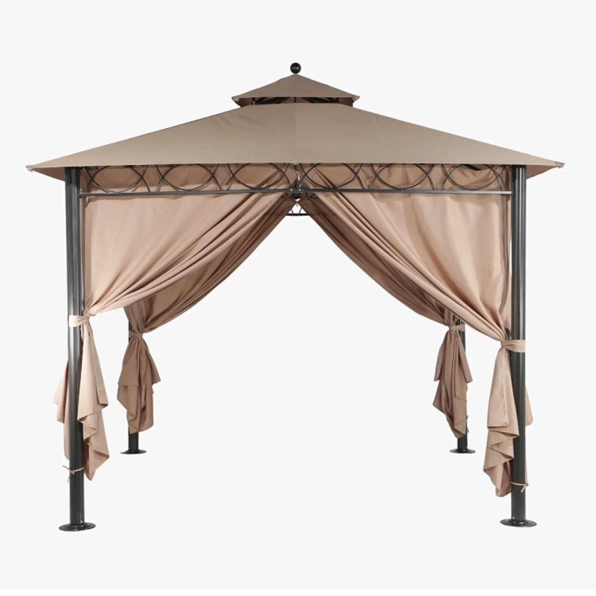 Amir Royalcraft Dubai Gazebo 3x3m Brown