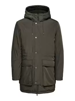 SELECTED Padded - Parka Coat Men Green