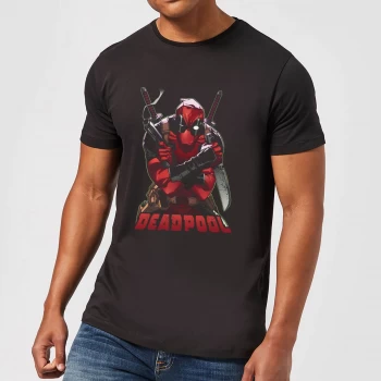 Marvel Deadpool Ready For Action T-Shirt - Black - 5XL