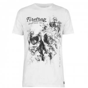 Image of Firetrap Graphic T Shirt Mens - Lady 1 - Wht