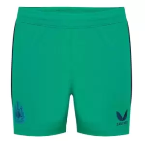 Image of Castore Newcastle United Third Goalkeeper Shorts 2021 2022 Junior - White