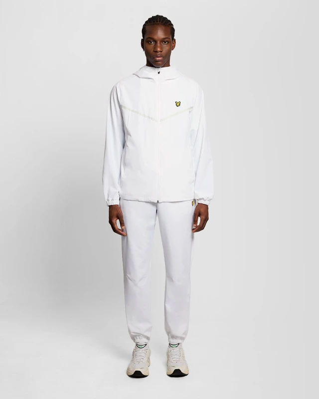 Image of Lyle & Scott Mens Stripe Cuffed Joggers in White