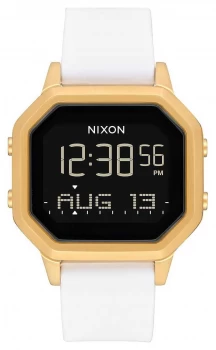 Image of Nixon Siren SS Gold / White Digital White Silicone Watch
