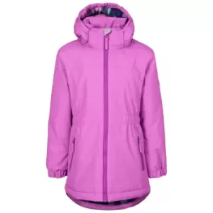Image of Trespass Girls Bertha Waterproof Jacket (11-12 Years) (Deep Pink)