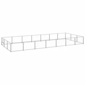 Image of Vidaxl Dog Kennel Silver 21 M Steel