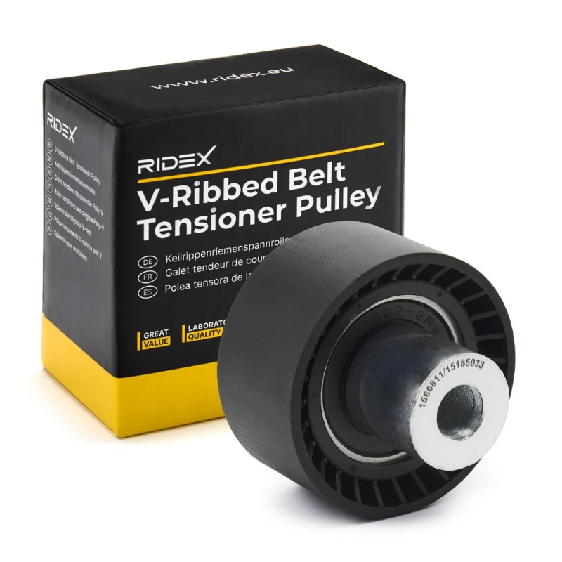 Image of Deflection / guide pulley, V-ribbed belt RIDEX 312D0126