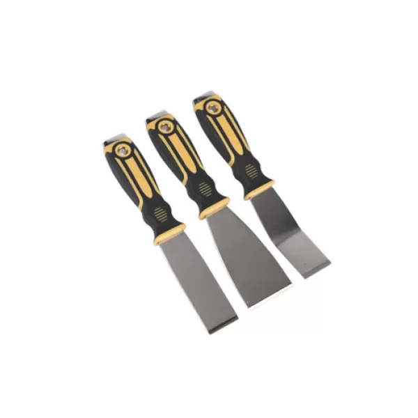 Image of Genuine SEALEY S0856 Scraper Set with Hammer Cap 3pc