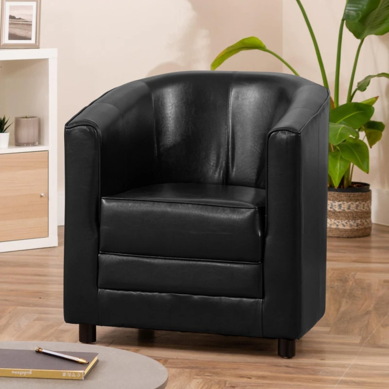 Image of Artemis Home Aspen Tub Chair in Black Unisex