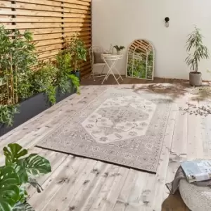 Image of Miami 19517 Indoor Outdoor Rug Grey/Beige