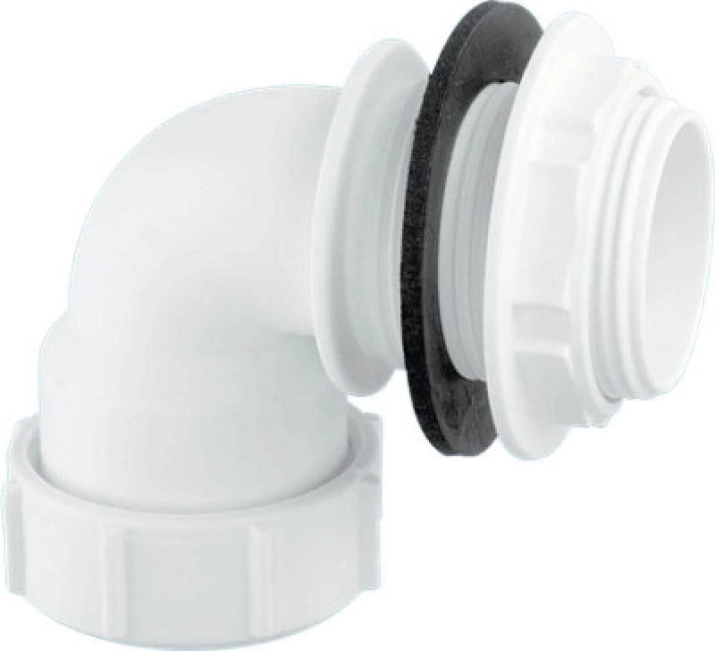 Image of McAlpine MT4-TANK 1.5" Multifit Bent Tank Connector White