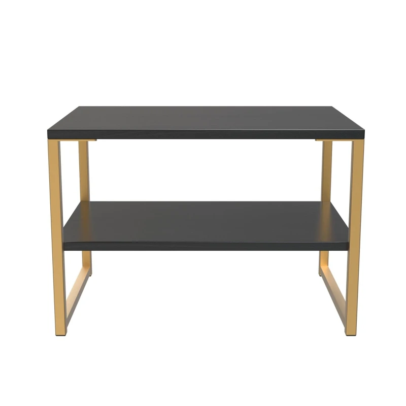 Image of Madrid Lamp Table In Black Ash (Ready Assembled)