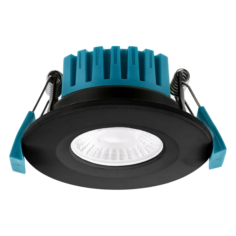 Image of Phoebe LED Firesafe Fixed Downlight 4W/6W/8W Dimmable CCT Multi-Wattage Black