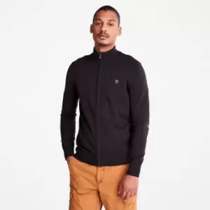 Image of Timberland Williams River Full-zip Sweater For Men In Black Black, Size L