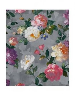 Image of Superfresco Easy Isabelle Grey Floral Wallpaper