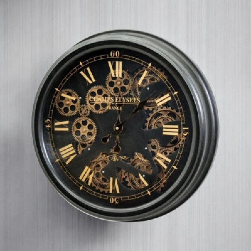 Image of Minster Wall Clock - L5 X W53 X H53cm - Black
