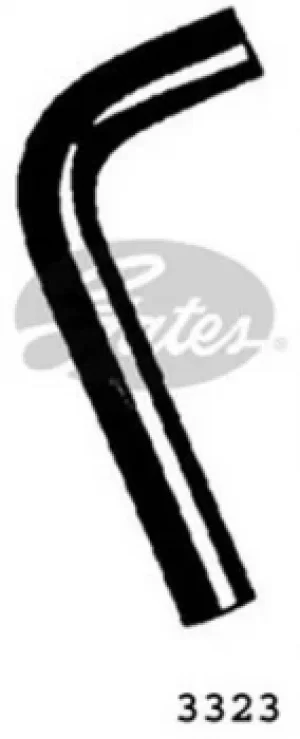 Image of Curved Radiator Hose 300mm X 32 Gates 3323