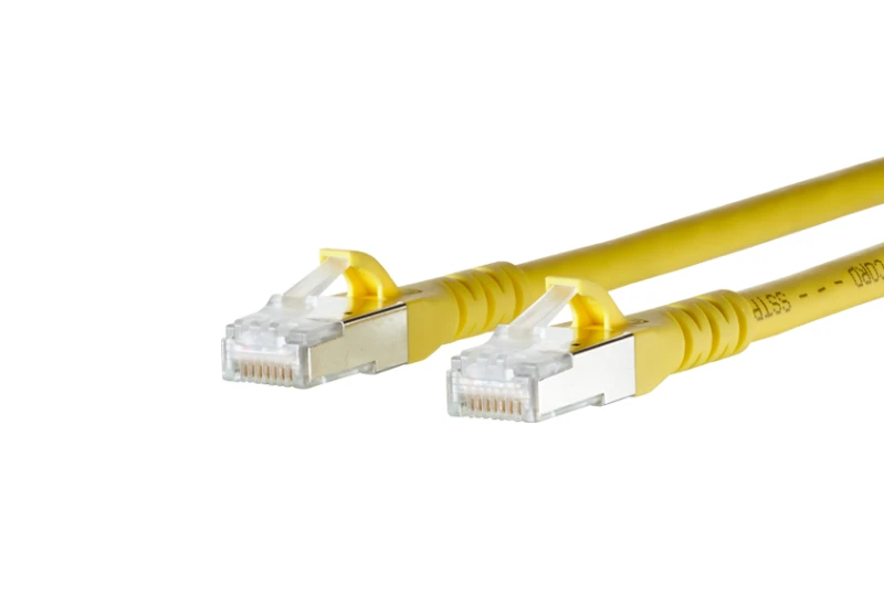 Image of METZ CONNECT 1308451077-E networking cable Yellow 1m Cat6a S/FTP (S-S