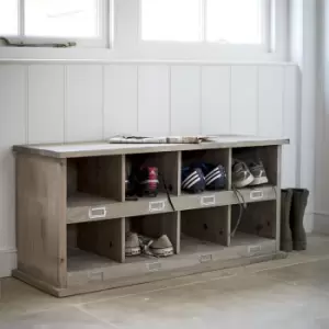 image of Garden Trading Chedworth 8 Shoe Locker in Spruce