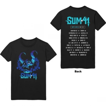 Image of Sum 41 - Blue Demon Unisex Large T-Shirt - Black