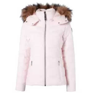 Image of Holland Cooper Womens Whistler Puffer Ice Pink XS