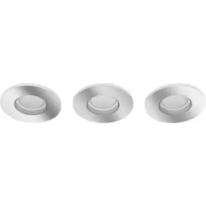 Image of Philips Lighting Hue LED recessed light 871951435539200 Hue White & Col. Amb. Xamento Einbauspot silber 3er Built-in LED 22.8 W