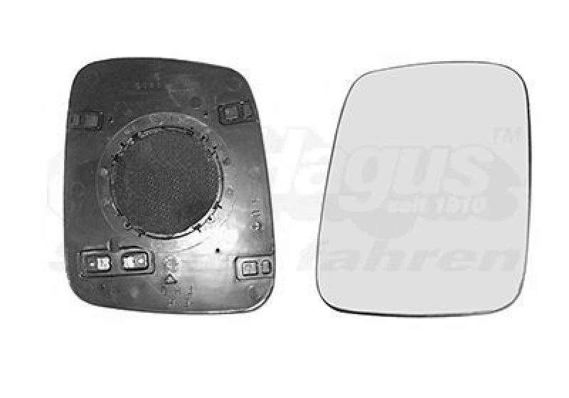 Image of VAN WEZEL Wing mirror glass VAN WEZEL 5874836