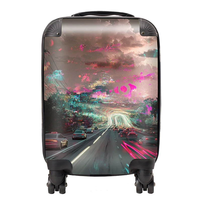 Image of Designer Luggage Elena Sable: 00015 Suitcase Size: Large Multicolor Unisex Large
