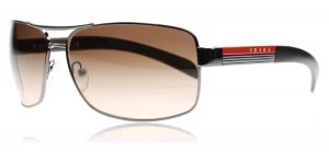 image of Prada Sport PS541S Sunglasses Shiny Silver 5AV6S1 62mm