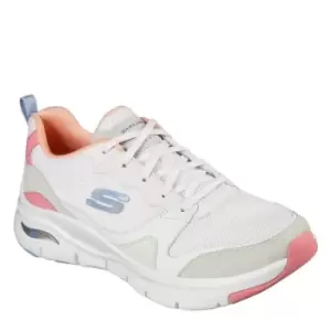 Image of Skechers Arch Fit Vista View Trainers Womens - White