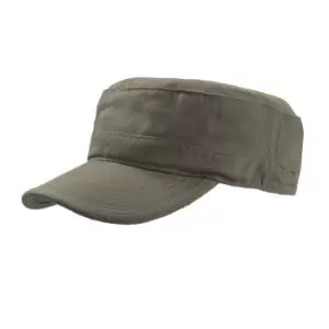 Image of Atlantis Tank Brushed Cotton Military Cap (One Size) (Olive)