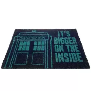Image of Doctor Who Tardis Doormat (One Size) (Blue) - Blue