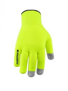 image of Madison Isoler Merino Winter Gloves, Hi-Viz Yellow