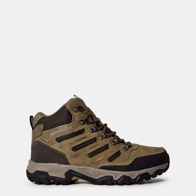 Image of Karrimor Mount Mid Mens Waterproof Walking Boots - Brown Brown 9