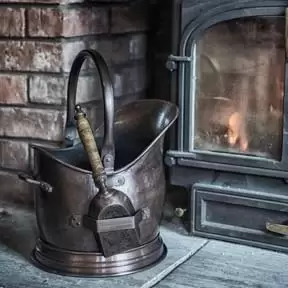Image of Ivyline Antique Copper Coal Bucket Small
