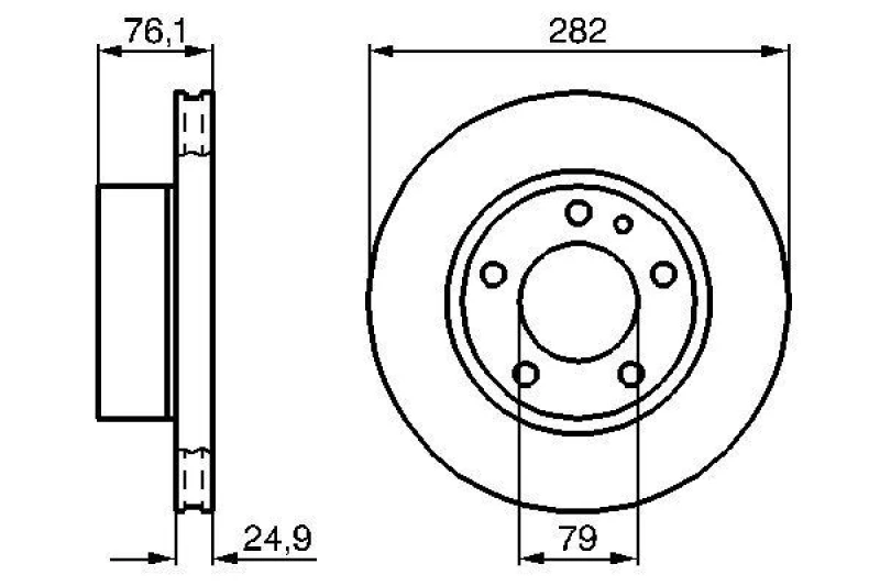 Image of Brake disc Bosch 0 986 478 217