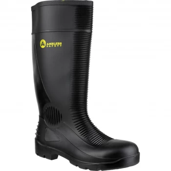 Image of Amblers Safety FS100 Construction Safety Wellington Black Size 6