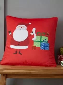 Image of Catherine Lansfield Santa&Rsquo;S Christmas Presents Cushion