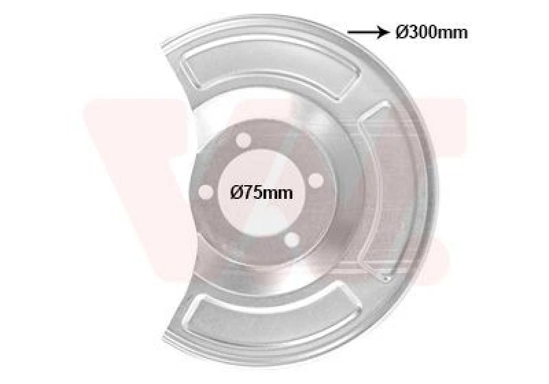 Image of VAN WEZEL Brake disc backing plate VAN WEZEL 5420373