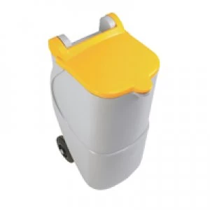 Image of Slingsby VFM Yellow Non-Locking Recycling Wheelie Bin 314634