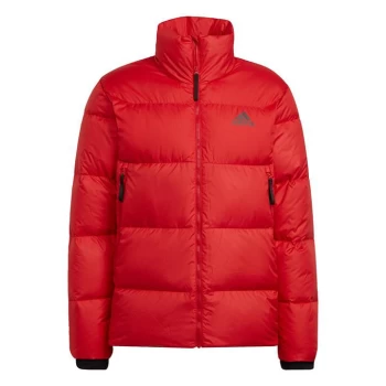 Image of adidas D11 Big Baffle Down Hooded Jacket Mens - Red