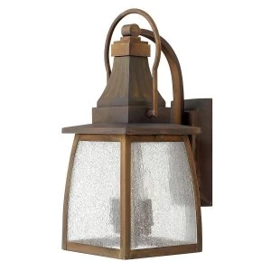 Image of 2 Light Outdoor Small Wall Lantern Light Sienna IP44, E14