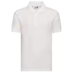 image of Awdis Childrens/Kids Academy Pique Polo Shirt (5-6 Years) (White)